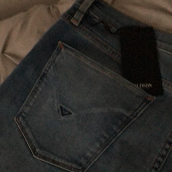 💥HP💥 HUDSON Los Angeles Barbara  Skinny front slit raw hem sz 31 - Picture 9 of 12